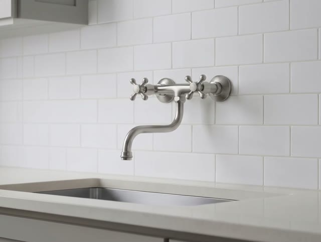 Aquanello Heritage Ascot Klassieke Keuken Muurkraan RVS NB-4111-HA