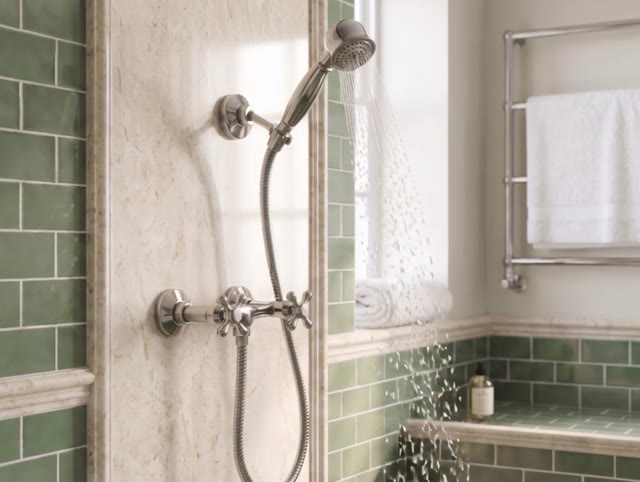 Aquanello Heritage Ascot Klassieke Opbouw Douchekraanset met Sterknoppen Chroom inclusief Handdouche CR-2002-HA