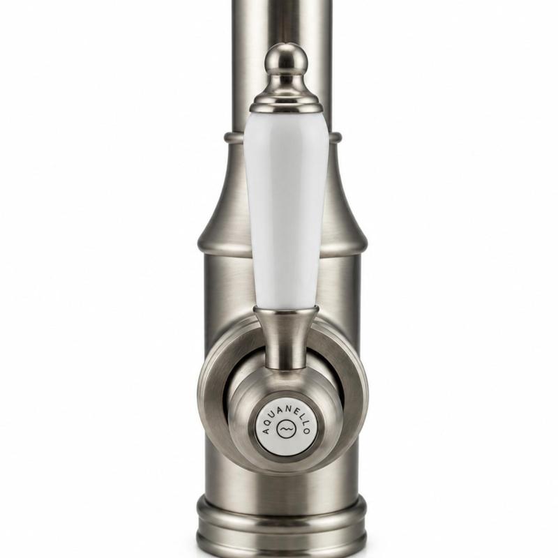 Aquanello Heritage Manor Klassieke Keuken Nostalgische Keukenkraan RVS NB-9001-HM