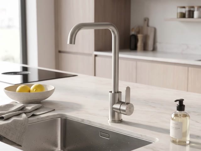Aquanello Forma  RVS Eenhendel Keukenmengkraan SS-1001-FM