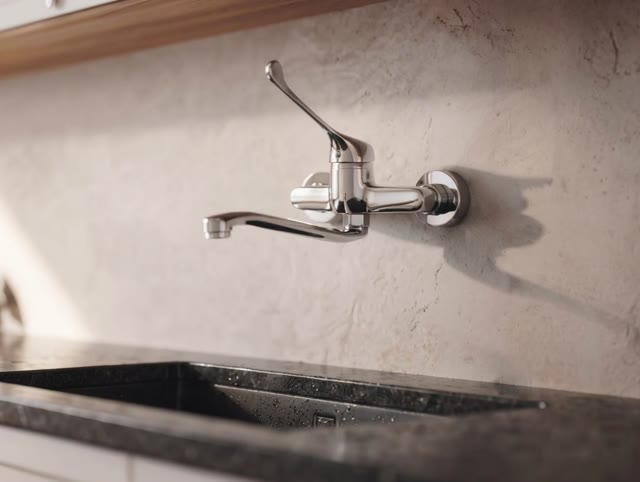 Aquanello Medic Keuken Muurkraan met Lange Hendel Chroom CR-1005-MD