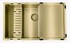 Pure.Sink Comfort Gold-colored mobile drain tray, 430x325mm, for sink, PEXTRAY-60