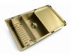 Pure.Sink Comfort Gold-colored mobile drain tray, 430x325mm, for sink, PEXTRAY-60