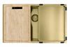 Pure.Sink Comfort Gold-colored mobile drain tray, 430x325mm, for sink, PEXTRAY-60