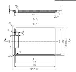 Pure.Sink Comfort houten snijplank Bamboe 42x30cm voor in een spoelbak PEXCB40-24