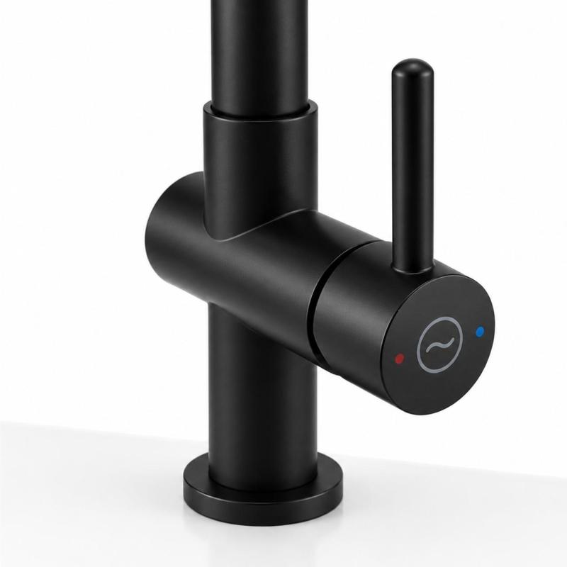 Aquanello Gastro Keukenmengkraan met Flexibele Uitloop Zwart BL-4400-GT