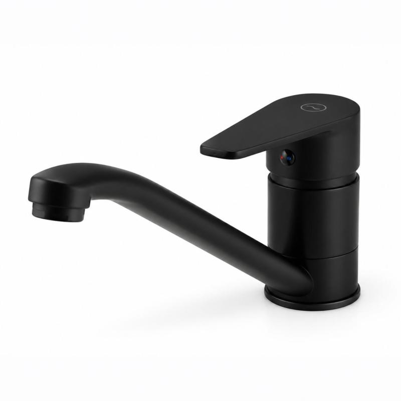 Aquanello Casa Lage Eenhendel Keukenkraan Zwart BL-1203-CS