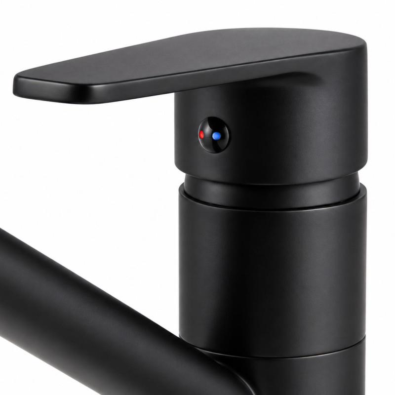 Aquanello Casa Lage Eenhendel Keukenkraan Zwart BL-1203-CS