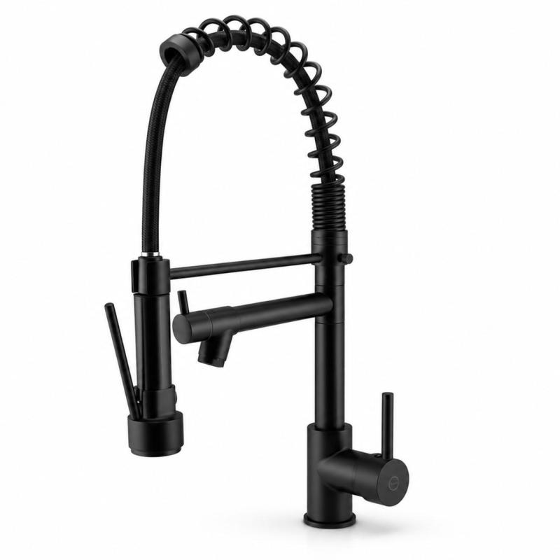 Aquanello Gastro Keukenkraan met Professionele Sproeifunctie Zwart BL-4402-GT