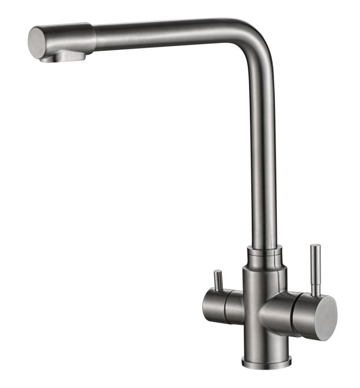 Aquanello Limpia Massieve RVS 3-weg Keukenkraan met  Gefilterd Water SS-1600-LP
