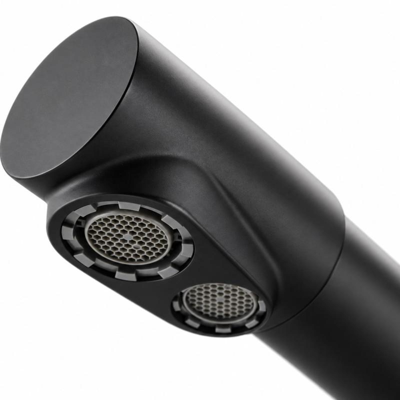 Aquanello Limpia RVS 3-weg Keukenkraan Zwart met Gefilterd Water BL-1600-LP