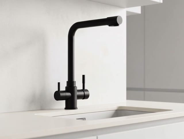 Aquanello Limpia RVS 3-weg Keukenkraan Zwart met Gefilterd Water BL-1600-LP