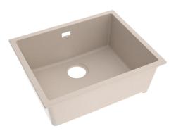 Pure.Sink Eternal Quartz Beige Spoelbak 50x40 cm Vlakinbouw en Onderbouw PEG5040F-38