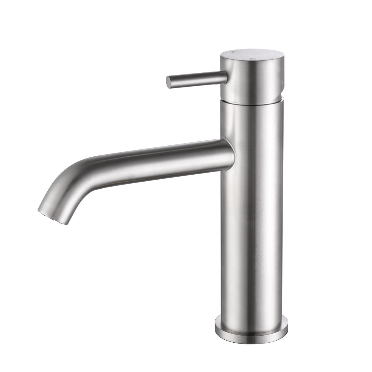 Aquanello Eterna Mitigeur de lavabo à levier unique en acier inoxydable brossé ET1000-02