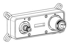 Aquanello Eterna Countertop-Mounted Unit for 2-Hole Sink Faucet with Ceramic Cartridge and ABS Mounting Box ET1500-00