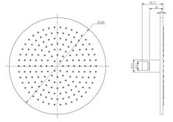 Aquanello Eterna Hoofddouche 250mm RVS ET2025-02