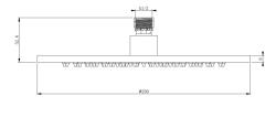 Aquanello Eterna Hoofddouche 250mm volledig RVS ET2025-02