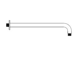 Aquanello Eterna Braț de duș cu montare pe perete rotund 39 cm oțel inoxidabil ET2140-02