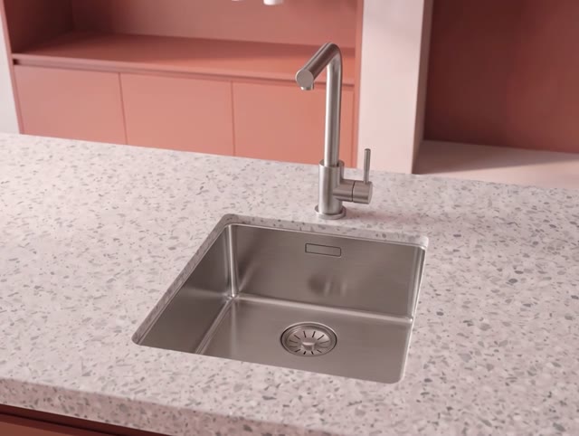 Pure.Sink Comfort RVS spoelbak 34x40 cm onderbouw, vlakbouw en opbouw PCM3440-02