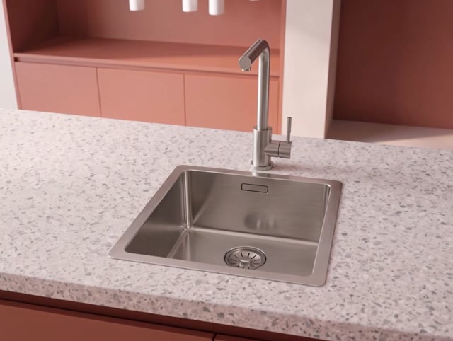 Pure.Sink Comfort RVS spoelbak 34x40 cm onderbouw, vlakbouw en opbouw PCM3440-02