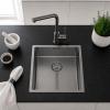 Pure.Sink Comfort PVD Gun Metal sink, 34x40 cm, undermount, flush-mount, and top-mount PCM3440-61