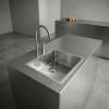 Pure.Sink Comfort Stainless steel sink, 40x40 cm, 10 mm radius, undermount, flush-mount, and top-mount, PCM4040-02