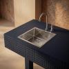 Pure.Sink Comfort Stainless steel sink, 40x40 cm, 10 mm radius, undermount, flush-mount, and top-mount, PCM4040-02