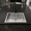 Pure.Sink Comfort Stainless steel sink, 50x40 cm, 10 mm radius, undermount, flush-mount, and top-mount, PCM5040-02
