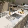 Pure.Sink Comfort Stainless steel sink, 50x40 cm, 10 mm radius, undermount, flush-mount, and top-mount, PCM5040-02