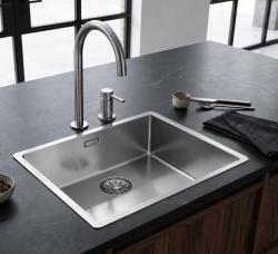 Pure.Sink Comfort RVS spoelbak 50x40 cm 10mm radius onderbouw, vlakbouw en opbouw PCM5040-02