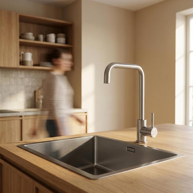 Pure.Sink Comfort RVS spoelbak 50x40 cm 10mm radius onderbouw, vlakbouw en opbouw PCM5040-02