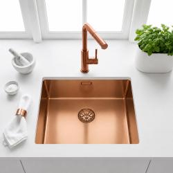 Pure.Sink Comfort PVD ružovo-medený drez 50 x 40 cm, polomer 10 mm, podomietkový, zapustený a nadomietkový, PCM5040-62