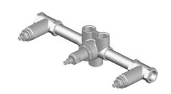 Intern deel voor inbouw doucheset 1/2" met 3 weg omsteller 1208972884