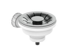 Pure.Sink Universal 3½" basket strainer without overflow, PVD gunmetal, WSTPAN-61