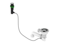 Pure.Sink Universal 3½" basket plug, including push-button drain without overflow, PVD gunmetal, WSTPOP-61