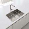 Pure.Sink Comfort Large stainless steel sink, 70x40 cm, 10 mm radius, undermount, flush-mount, and top-mount, PCM7040-02