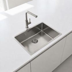Pure.Sink Comfort Veľký nerezový drez 70 x 40 cm s polomerom 10 mm, na montáž pod dosku, do dosky a na dosku PCM7040-02