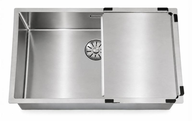 Pure.Sink Comfort grote RVS spoelbak 70x40 cm 10mm radius onderbouw, vlakinbouw en opbouw PCM7040-02