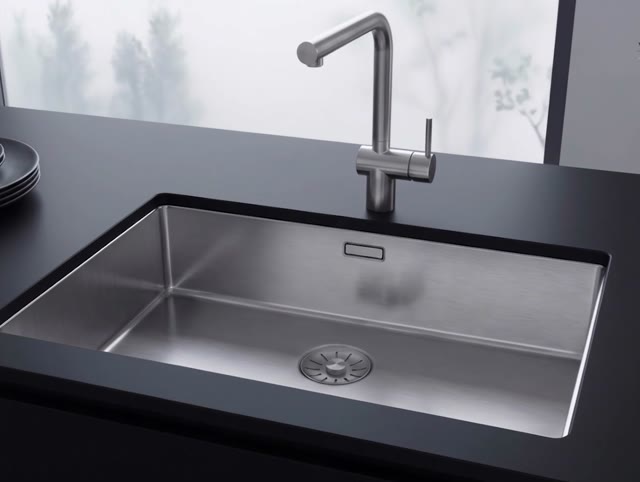 Pure.Sink Comfort grote RVS spoelbak 70x40 cm 10mm radius onderbouw, vlakinbouw en opbouw PCM7040-02