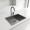 Pure.Sink Comfort Large PVD gunmetal sink, 70x40 cm, 10 mm radius, for undermount, flush-mount, and top-mount installation PCM7040-61