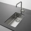 Pure.Sink Comfort Small stainless steel sink, 18x40 cm, undermount, flush-mount, and top-mount PCM1840-02