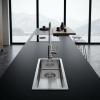 Pure.Sink Comfort Small stainless steel sink, 18x40 cm, undermount, flush-mount, and top-mount PCM1840-02