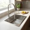Pure.Sink Comfort Speciale 35 cm short stainless steel sink, 40x35 cm, space-saving PCM4035-02
