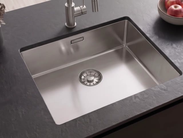 Pure.Sink Comfort RVS spoelbak 45x40 cm onderbouw, vlakbouw en opbouw PCM4540-02