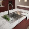 Pure.Sink Comfort Stainless steel sink with drainer, 86x52 cm, left-side faucet wing, PCM5086LT-02