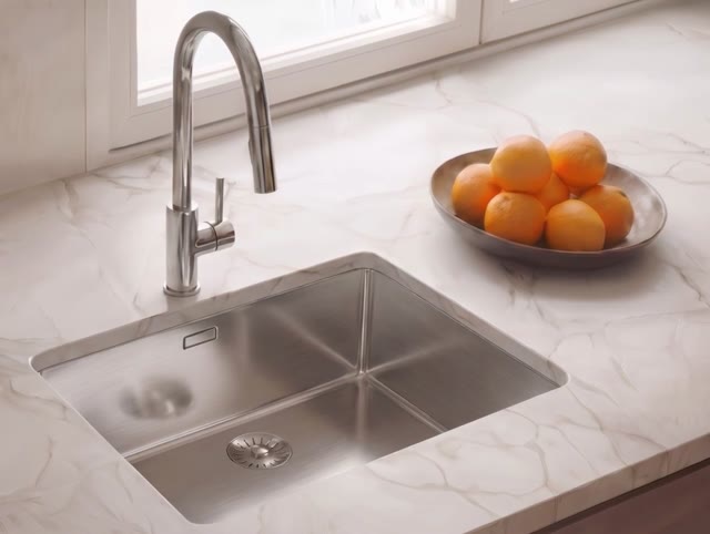 Pure.Sink Comfort RVS spoelbak 54x52cm Tapwing met kraangatbank PCM5040T-02
