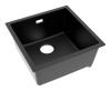Pure.Sink Eternal Quartz Black Sink 40x40 cm Under-mount and Over-mount PEG4040-31