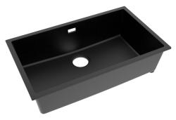 Pure.Sink Eternal Quartz Zwarte Spoelbak 70x40 cm Onderbouw en Opbouw PEG7040-31