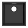 Pure.Sink Eternal Quartz Black Sink 40x40 cm Flush-Mount and Under-Counter PEG4040F-31