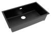Pure.Sink Eternal Quartz Black Sink 70x40 cm Flush-Mount and Under-Counter PEG7040F-31